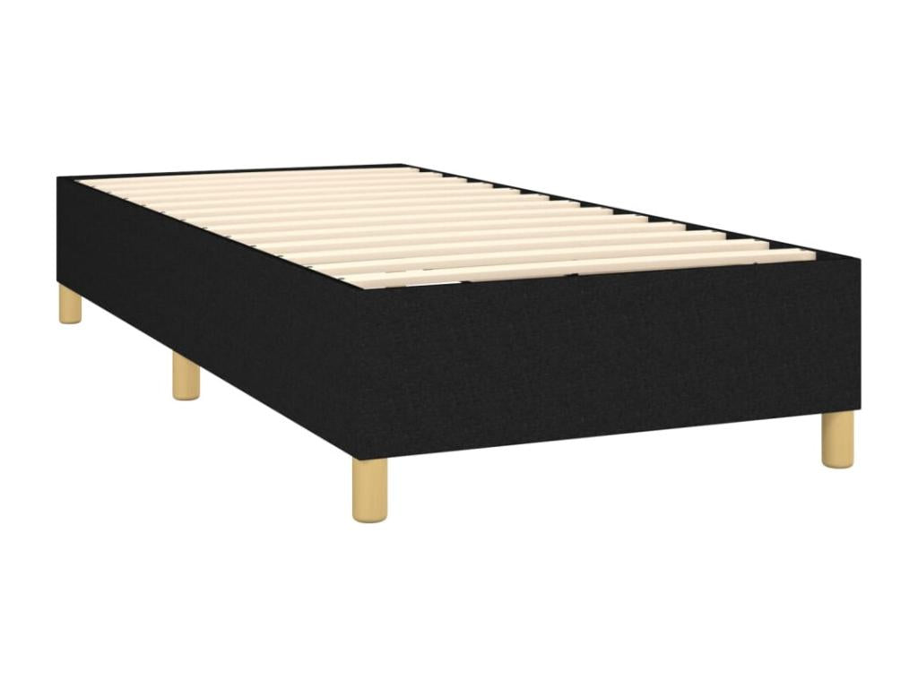 Sommier tapissier avec matelas et LED Noir 80x200cm Tissu ZYGI41727
