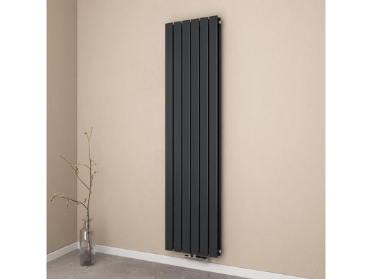 Artigeo Radiateur eau chaude en acier Tube Plat Radiateur Mural Anthracite 180x46cm 1670W Double Couche HHEE30003