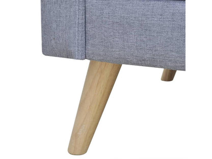 Canapé à 2 places Tissu Gris clair XLMX27651