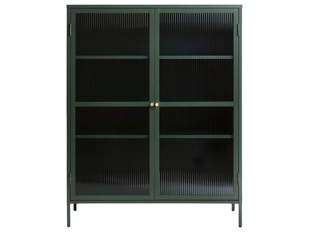 Artigeo Armoire vitrine 2 portes vitrées vert. CTAS62263