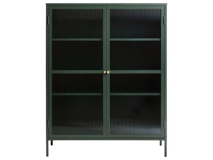 Artigeo Armoire vitrine 2 portes vitrées vert. CTAS62263