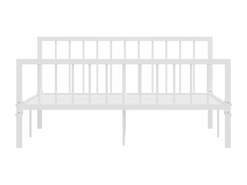 Cadre de lit Blanc Métal 160x200 cm OSRC86180