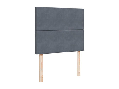 Sommier à Artigeo de lit et matelas Gris foncé 120x200cm Velours IBBX71598