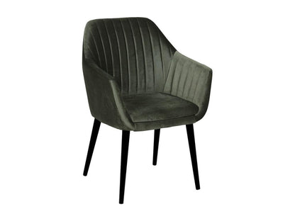 Artigeo - Lot de 2 Fauteuils Verts Piètement Noir GCOC27088