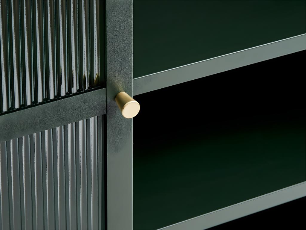 Artigeo Armoire vitrine 2 portes vitrées vert. CTAS62263