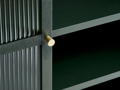 Artigeo Armoire vitrine 2 portes vitrées vert. CTAS62263