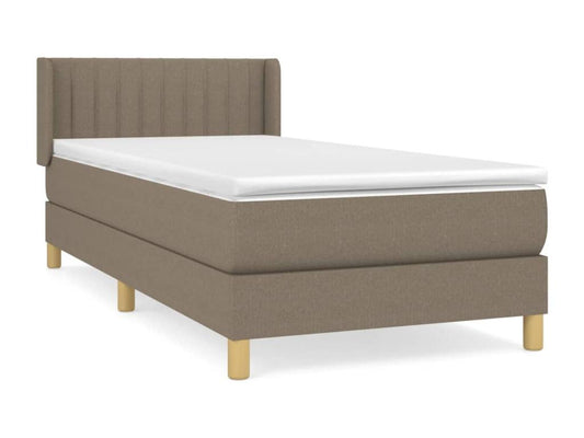 Lit à sommier tapissier avec matelas Artigeo 90x200 cm Tissu XPYW35403