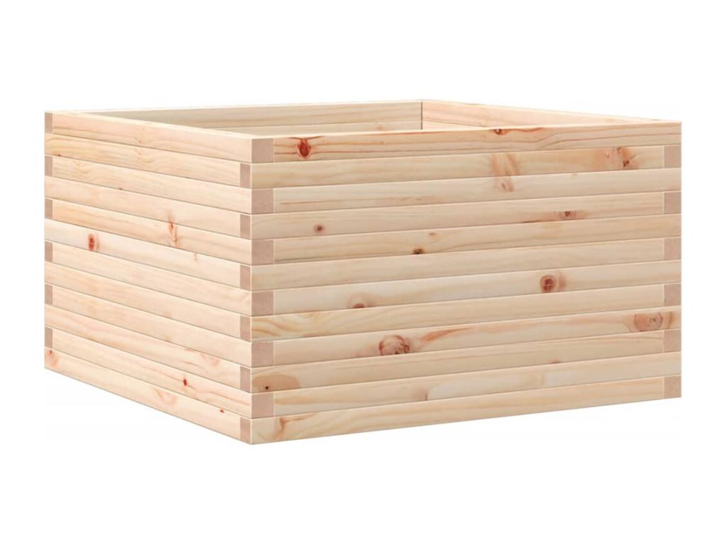 Jardinière 80x80x45.5 cm bois de pin massif BGNM11636