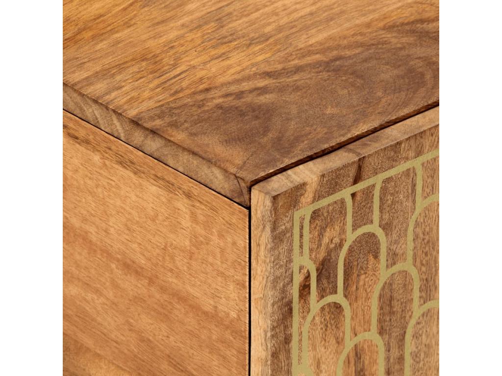 Table basse 100x54x40 cm bois de manguier massif INLE54507