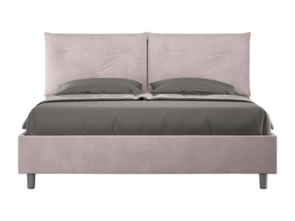 Lit avec sommier rembourré 160x210 microfibre Artigeo JJMG95515