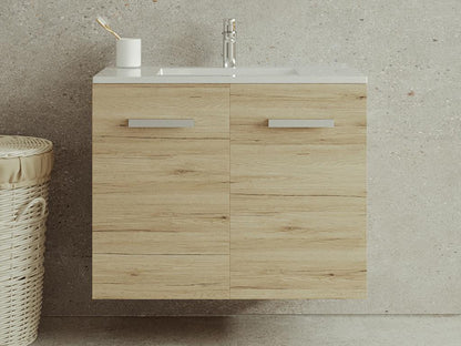 Meuble sous vasque suspendu - Coloris naturel clair - L60 cm - Artigeo II KOWI64584