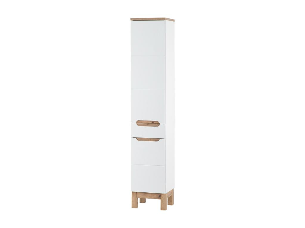 Armoire Haute Artigeo HC35 2D1D 35x33x187 Blanc QFKN78909