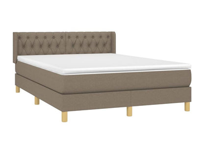 Lit à sommier tapissier avec matelas Artigeo 140x190 cm Tissu OTVF36244