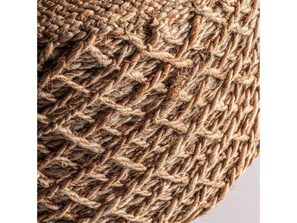 Repose- pied en Artigeo marron 43x43x45 cm XUEM22091