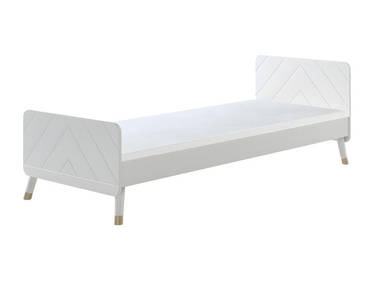 Lit Enfant en Bois Massif Cosymeub 90x200cm Blanc LKLW83494