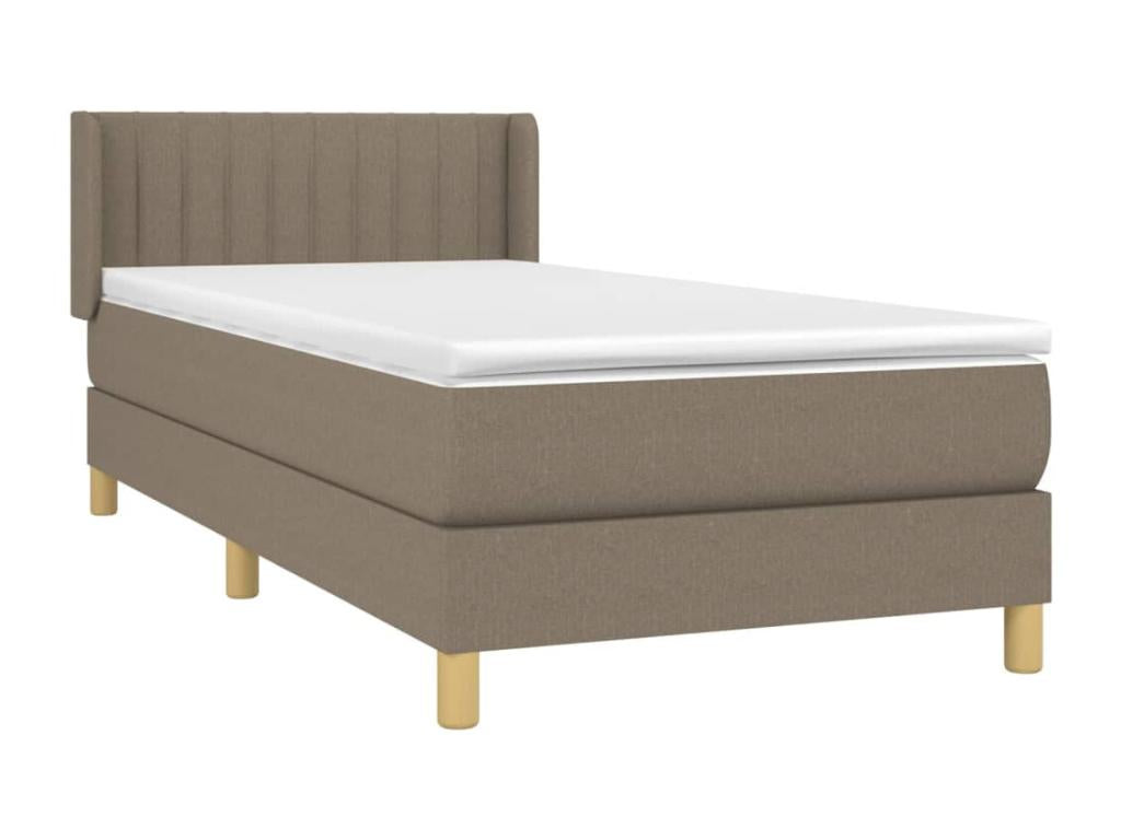Lit à sommier tapissier avec matelas Artigeo 90x200 cm Tissu XPYW35403
