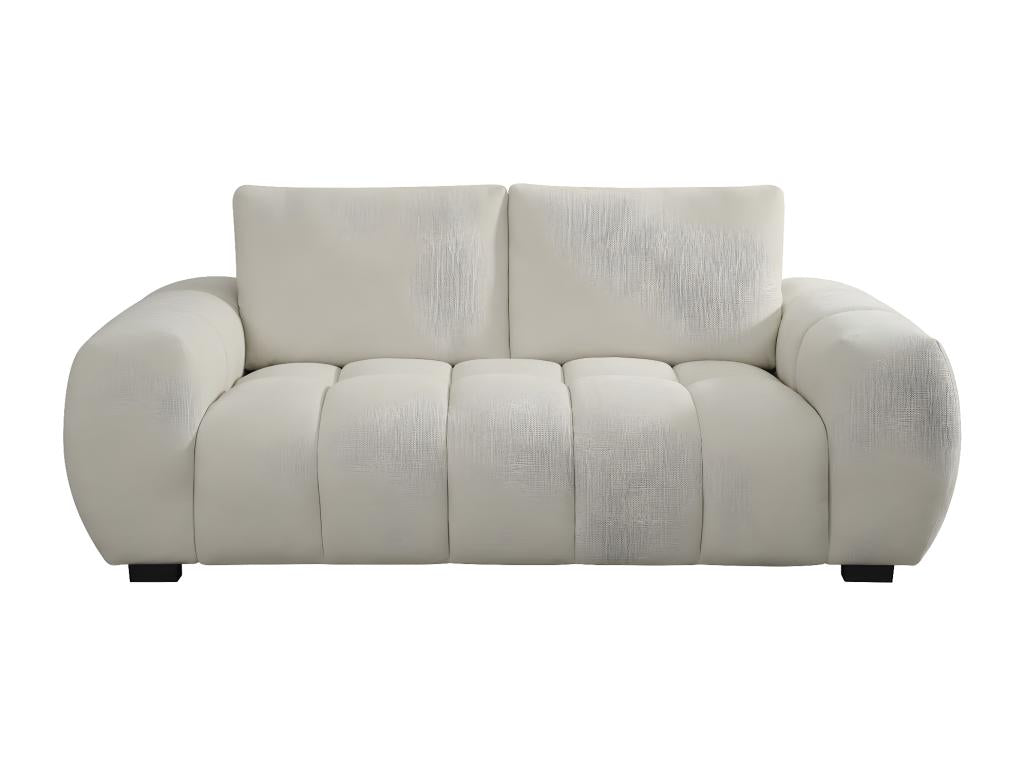 Canapé en tissu chenille Artigeo - 3 places - Beige WVEO91639