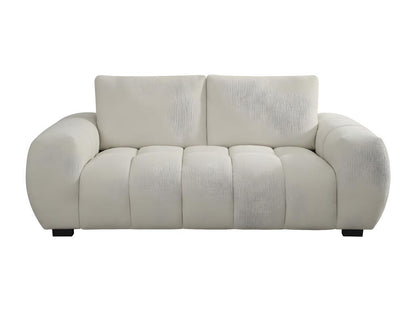 Canapé en tissu chenille Artigeo - 3 places - Beige WVEO91639