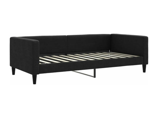 Lit de repos noir 100x200 tissu WULK39269