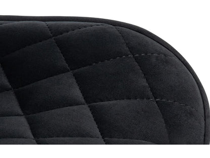 Lot de 2 Tabouret de bar - Velours / Métal - Noir - Artigeo DWIC35170