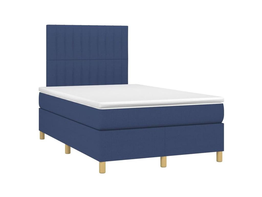 Sommier à Artigeo de lit avec matelas Bleu 120x200 Tissu HCFE80059