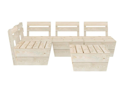 Salon de jardin palette 5 pcs Bois d'épicéa imprégné DZHC68499