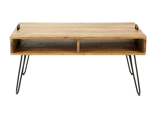 Table basse scandinave bois massif 100 cm Artigeo GKAT08313