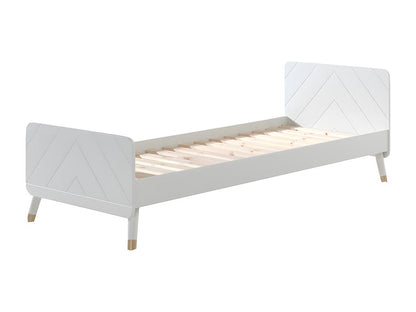 Lit Enfant en Bois Massif Cosymeub 90x200cm Blanc LKLW83494