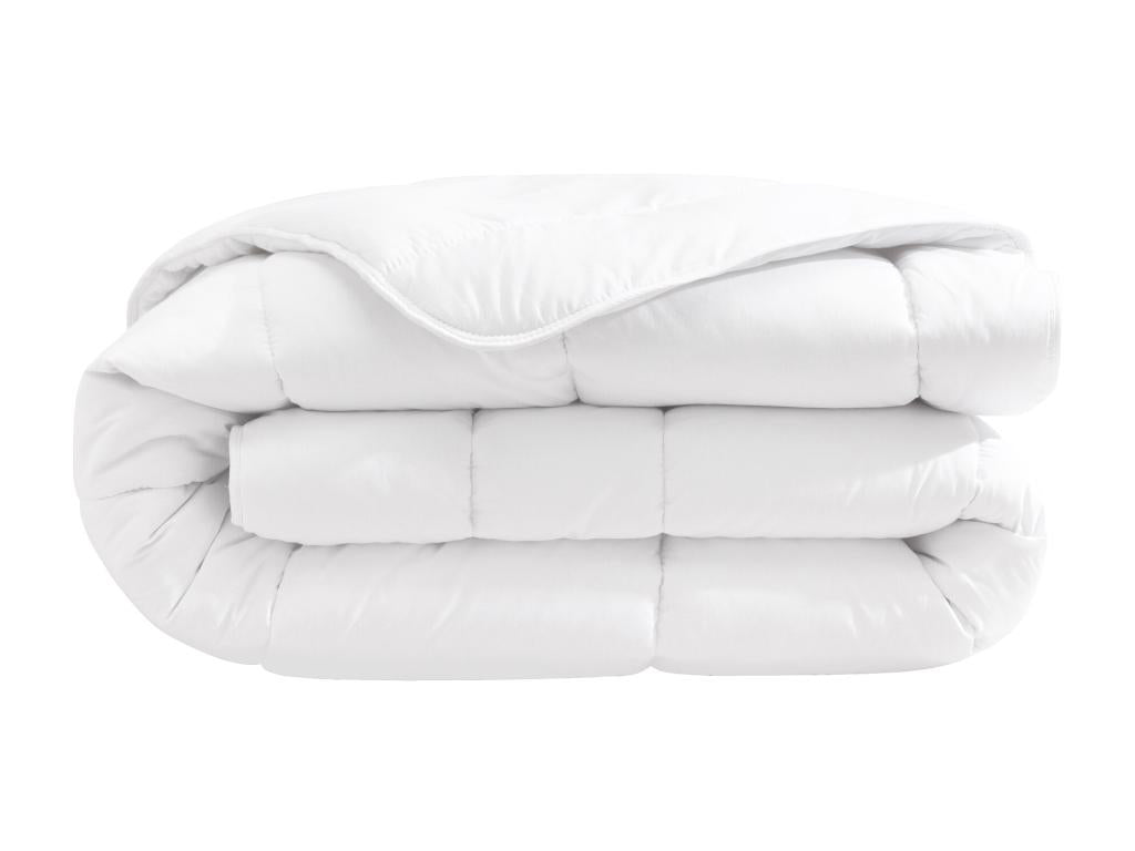 Pack couette mi-saison 350g et oreiller éco naturel moelleux enveloppe coton bio Artigeo 200x200 TBAO09604
