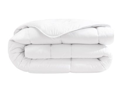 Pack couette mi-saison 350g et oreiller éco naturel moelleux enveloppe coton bio Artigeo 200x200 TBAO09604