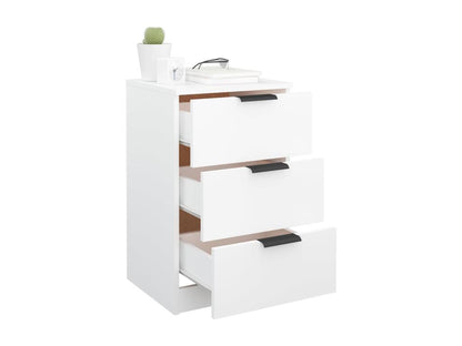 Tables de chevet 2 pcs Blanc 40x36x65 cm FETS36418