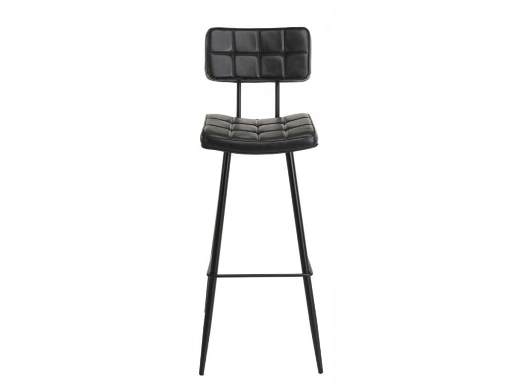 Artigeo - Lot de 2 tabourets de bar Artigeo noir hauteur d'assise 80cm BRAB68101