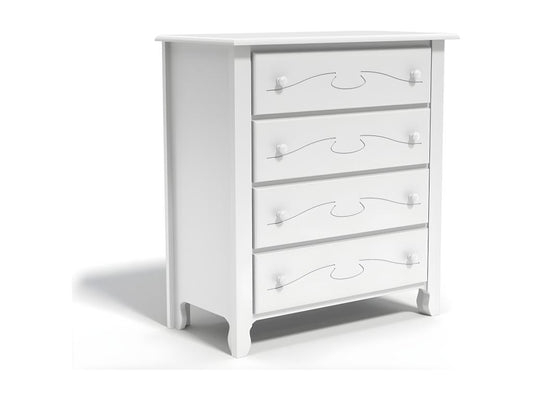 grande commode avec gravure Artigeo - blanc uni SLJO31034