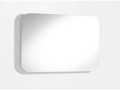 Ensemble meuble de salle de bain 3 tiroirs laqué blanc et beige et miroir à LED Artigeo L 100cm YDLX06326