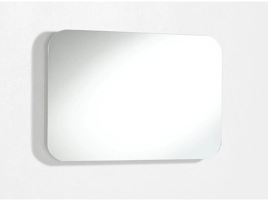 Ensemble meuble de salle de bain 3 tiroirs laqué blanc et beige et miroir à LED Artigeo L 100cm YDLX06326