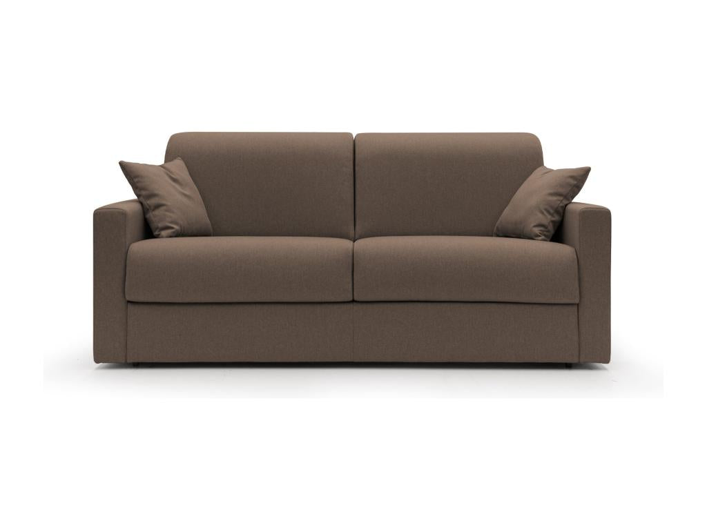 Artigeo Canapé lit convertible en tissu imperméable T13 186 cm mat- 140x197 brun ISEC53229