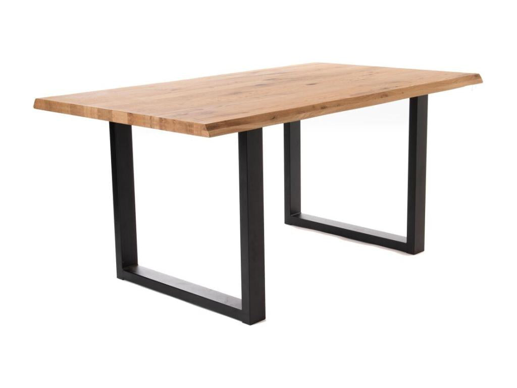 Table U droit 200 cm en chêne SQUV53442