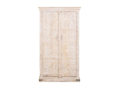 Armoire en bois finition artisanale 100x40x180h cm XOJU30653