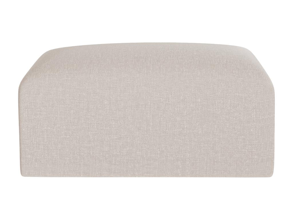Pouf en tissu chiné beige Artigeo de Maison Céphy OQCZ87898
