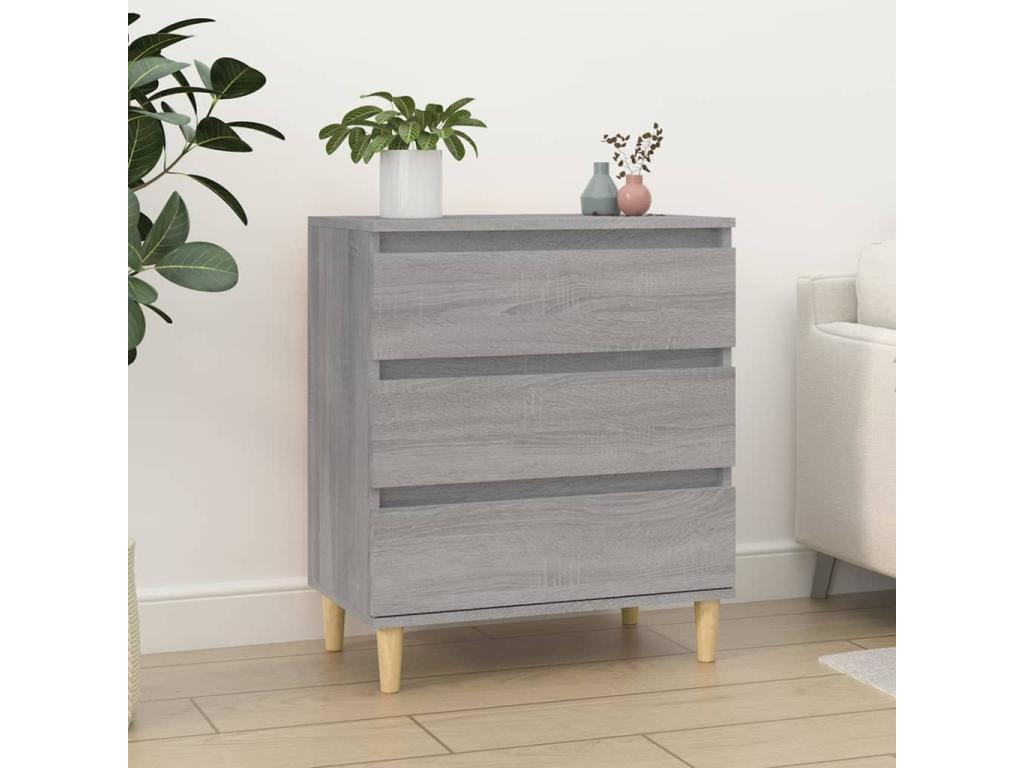 Buffet Artigeo gris 60x35x70 cm Bois d'ingénierie JXMV07628