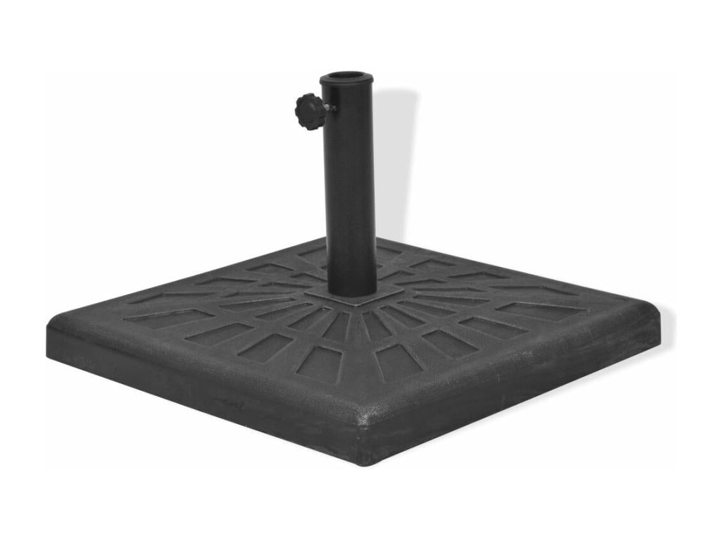 Socle pied base carrée résine noire 42.5x42.5x32 cm 2202085 NONF77935
