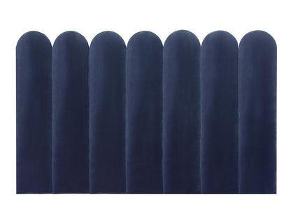 Panneaux muraux tête de lit - 210 cm - Velours - Bleu - Artigeo LWTT57851