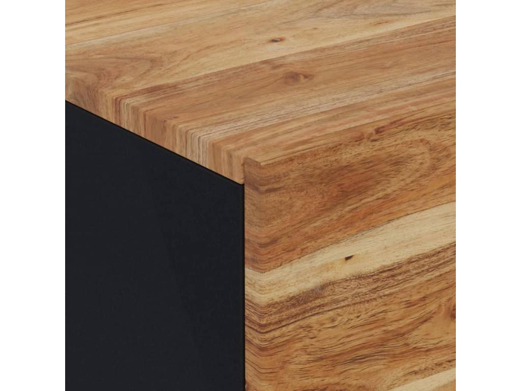 Table de chevet 40x33x46 cm Bois d'Artigeo massif JQEZ14545