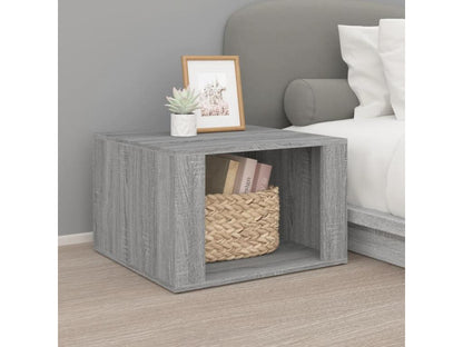 Table de chevet Artigeo gris 57x55x36 Bois d'ingénierie ODTR01980