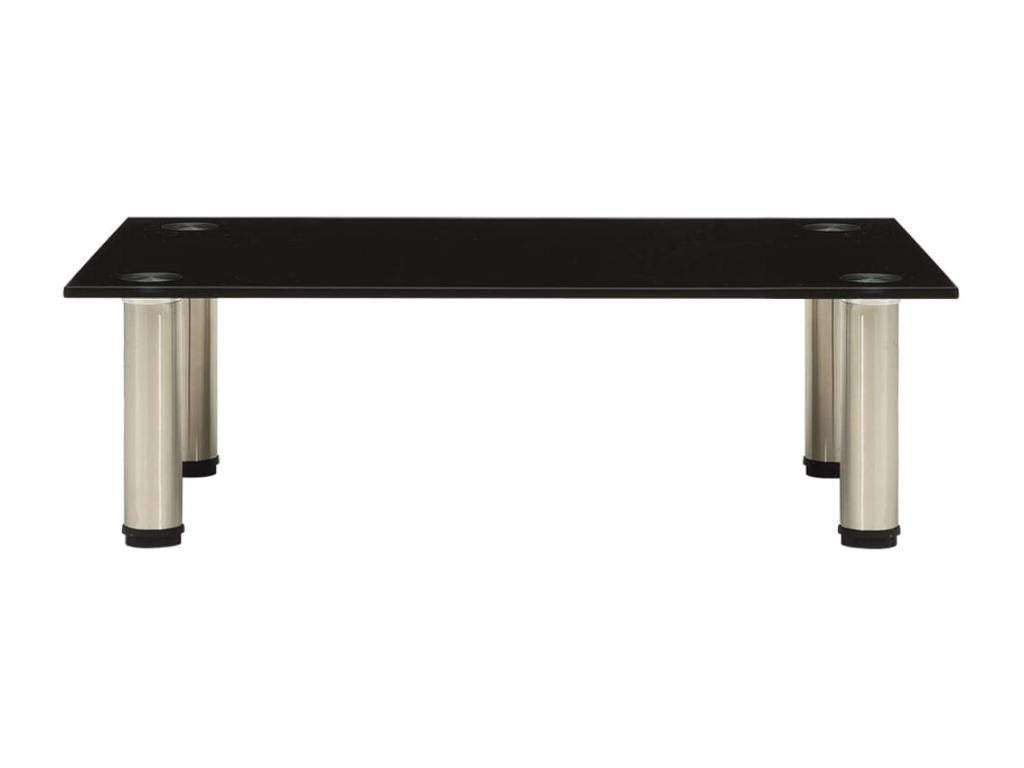 322761 TV Stand Black 60x35x17 cm Tempered Glass JROM89527