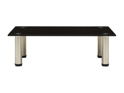 322761 TV Stand Black 60x35x17 cm Tempered Glass JROM89527