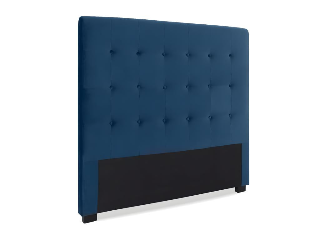 Tête de lit capitonnée Premium Velours 140cm Bleu JCVG96715