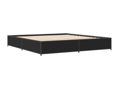 Cadre de lit sans matelas noir 160x200 cm MTUM96379