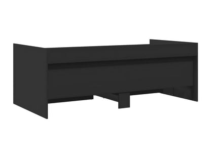 Lit de jour avec tiroirs noir 75x190 cm bois d'ingénierie TJTQ10513