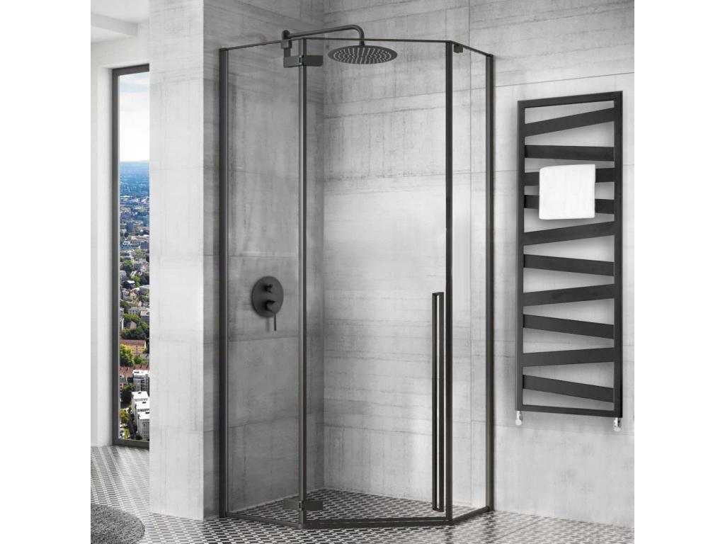 Cabine De Douche Artigeo 80x80 Black Receveur De Douche Artigeo White TNBR07450